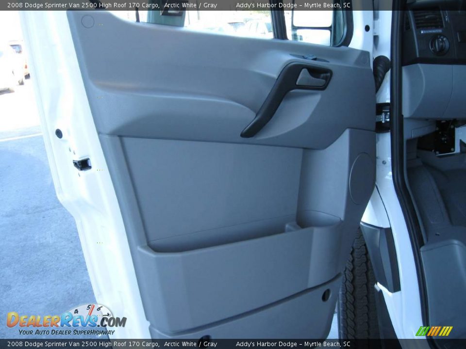 2008 Dodge Sprinter Van 2500 High Roof 170 Cargo Arctic White / Gray Photo #4