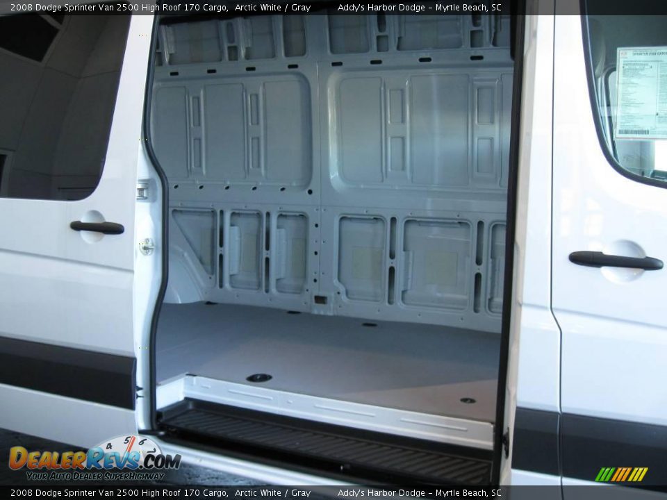 2008 Dodge Sprinter Van 2500 High Roof 170 Cargo Arctic White / Gray Photo #6