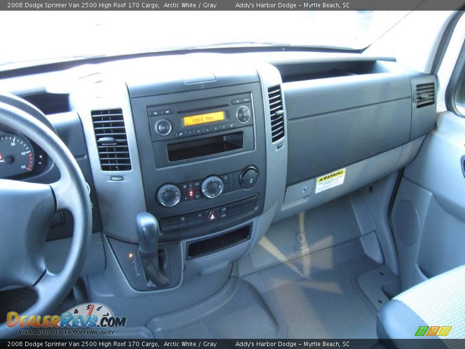 2008 Dodge Sprinter Van 2500 High Roof 170 Cargo Arctic White / Gray Photo #8