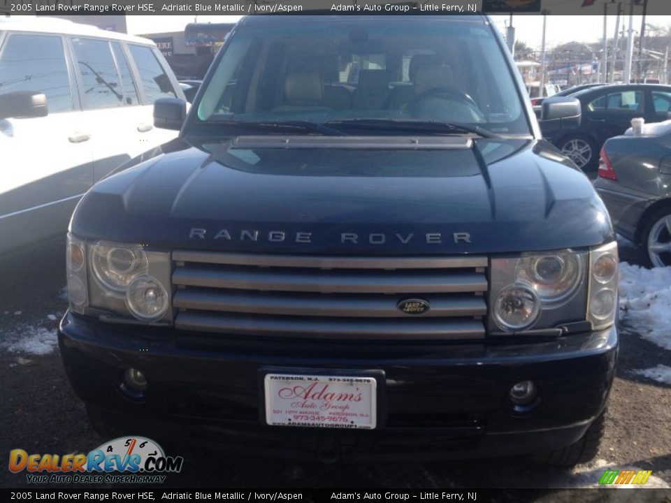 2005 Land Rover Range Rover HSE Adriatic Blue Metallic / Ivory/Aspen Photo #2