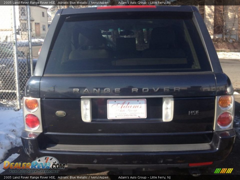 2005 Land Rover Range Rover HSE Adriatic Blue Metallic / Ivory/Aspen Photo #5