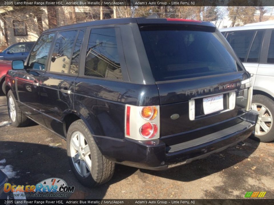 2005 Land Rover Range Rover HSE Adriatic Blue Metallic / Ivory/Aspen Photo #6
