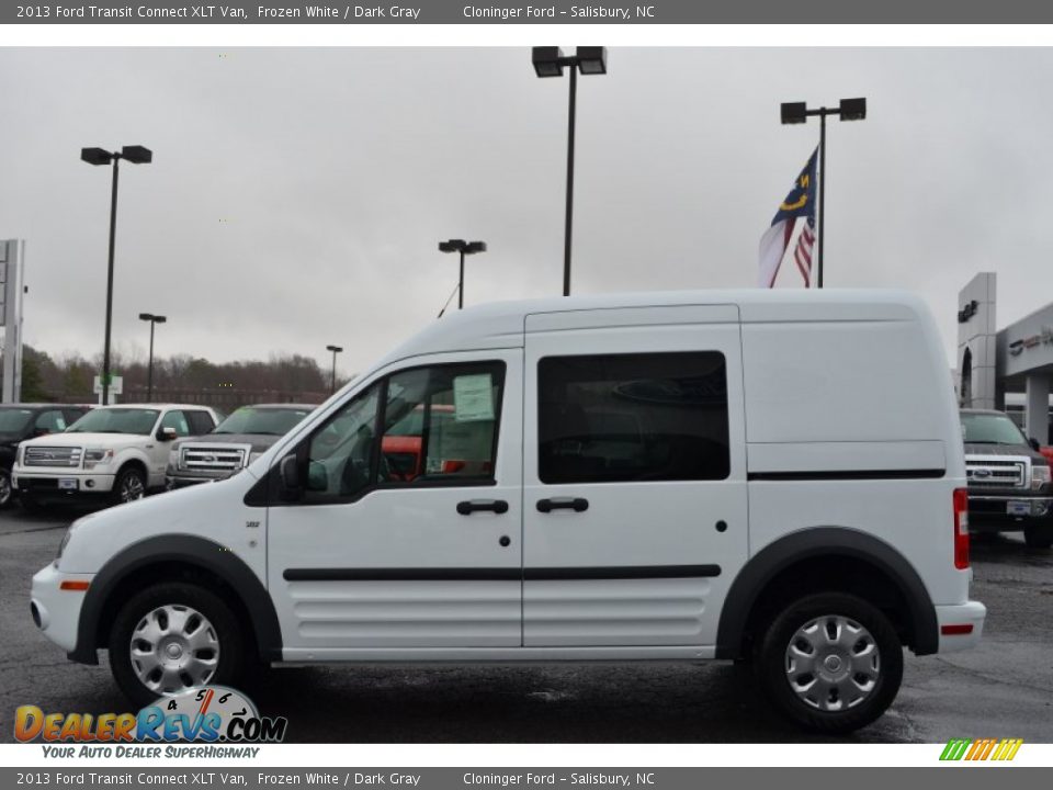 Frozen White 2013 Ford Transit Connect XLT Van Photo #5