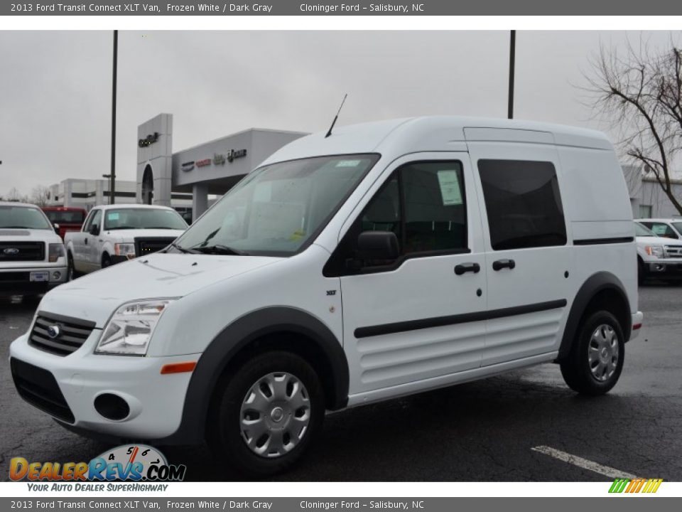 2013 Ford Transit Connect XLT Van Frozen White / Dark Gray Photo #6