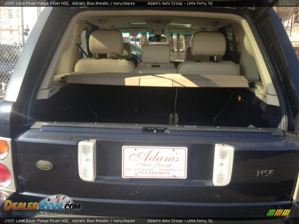 2005 Land Rover Range Rover HSE Adriatic Blue Metallic / Ivory/Aspen Photo #35