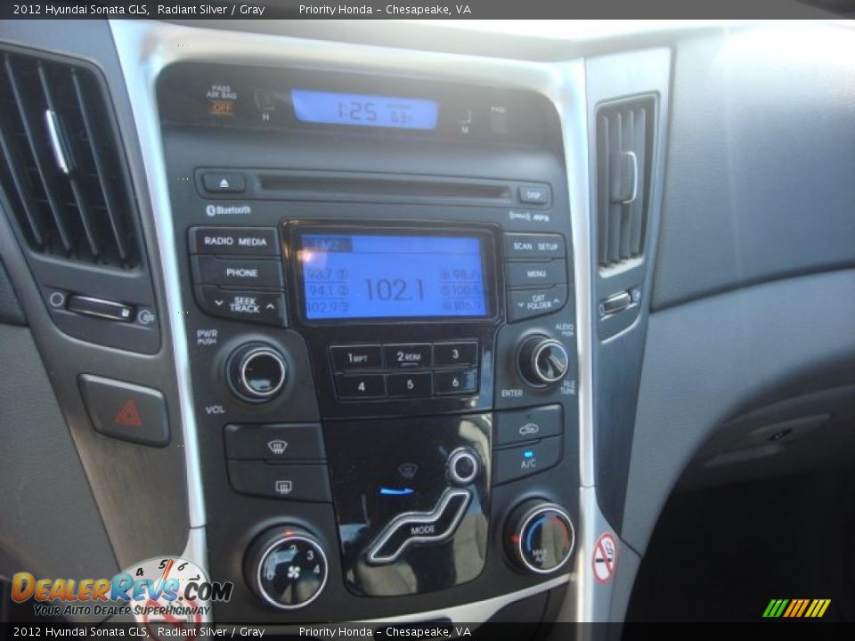 2012 Hyundai Sonata GLS Radiant Silver / Gray Photo #16