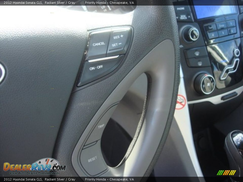 2012 Hyundai Sonata GLS Radiant Silver / Gray Photo #20