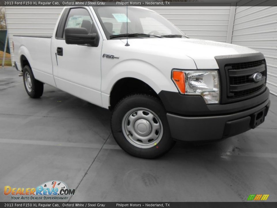 2013 Ford F150 XL Regular Cab Oxford White / Steel Gray Photo #1