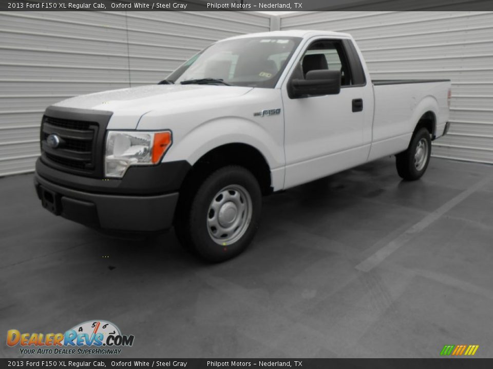 2013 Ford F150 XL Regular Cab Oxford White / Steel Gray Photo #8