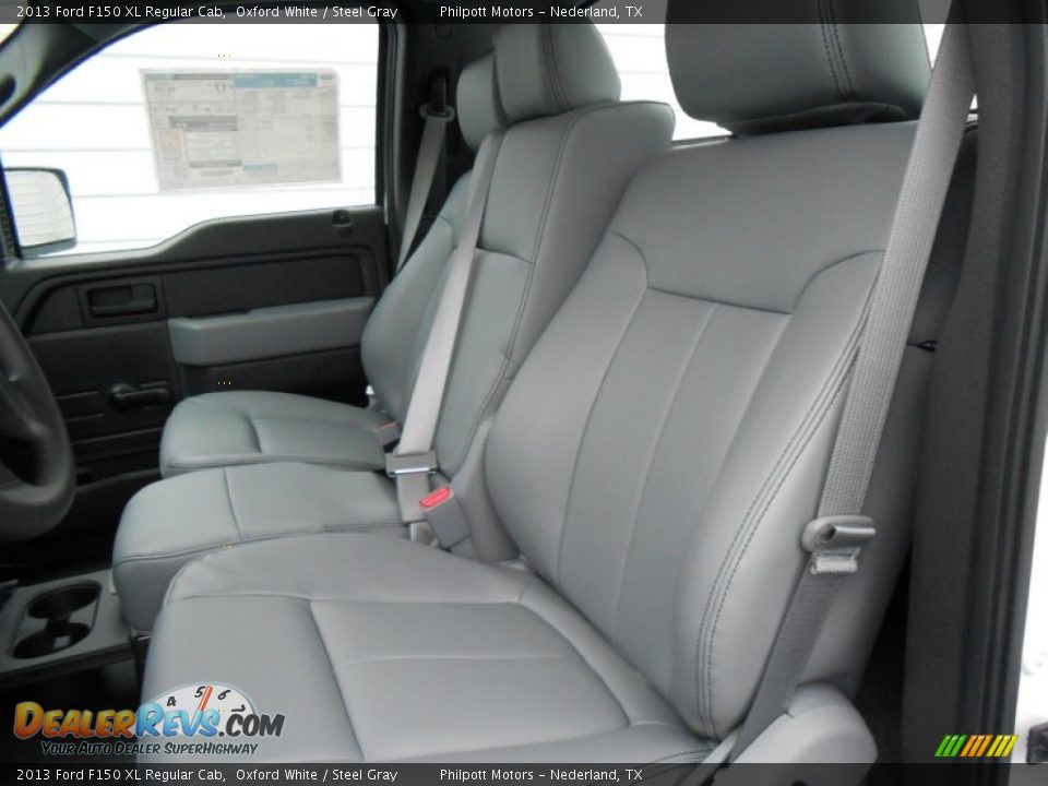 2013 Ford F150 XL Regular Cab Oxford White / Steel Gray Photo #20