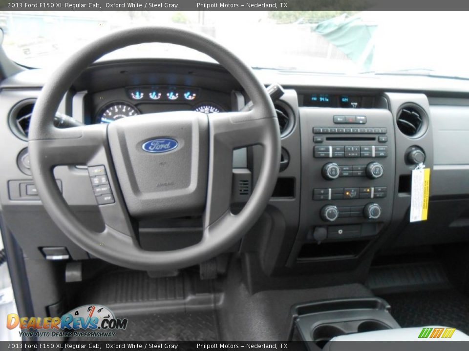 2013 Ford F150 XL Regular Cab Oxford White / Steel Gray Photo #22