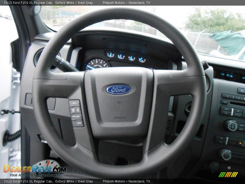 2013 Ford F150 XL Regular Cab Oxford White / Steel Gray Photo #28