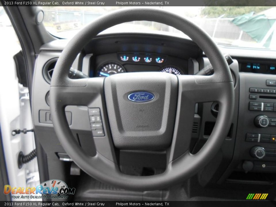 2013 Ford F150 XL Regular Cab Oxford White / Steel Gray Photo #29