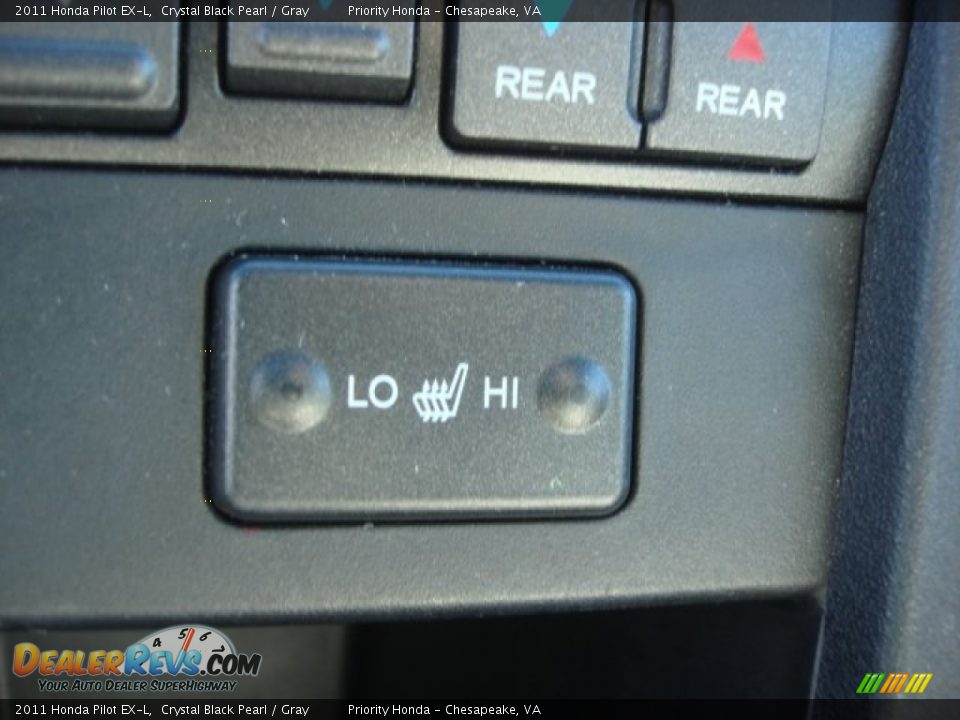 2011 Honda Pilot EX-L Crystal Black Pearl / Gray Photo #17