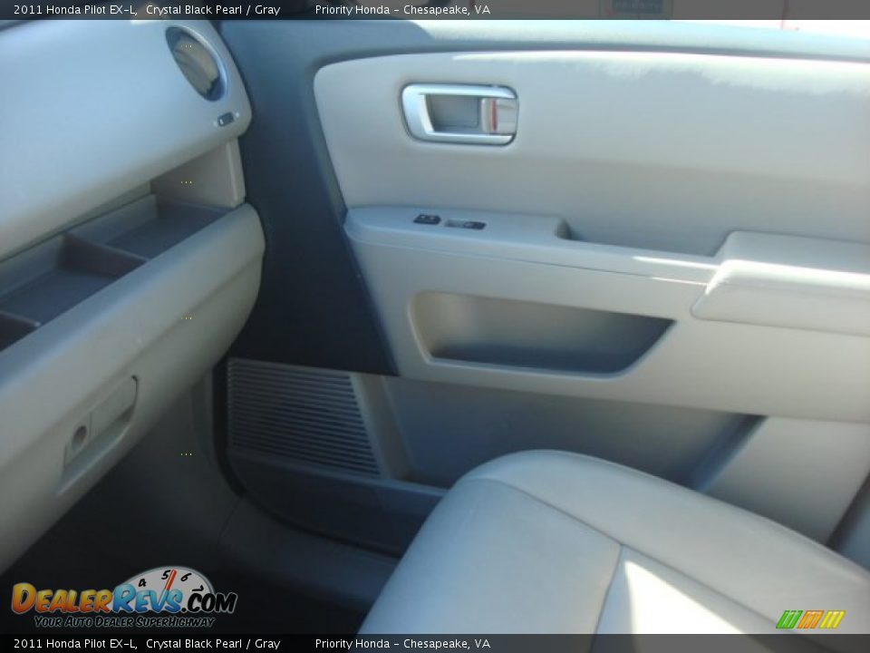 2011 Honda Pilot EX-L Crystal Black Pearl / Gray Photo #20