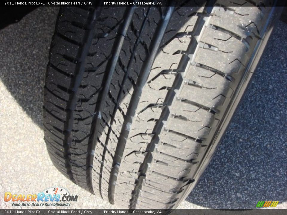2011 Honda Pilot EX-L Crystal Black Pearl / Gray Photo #24