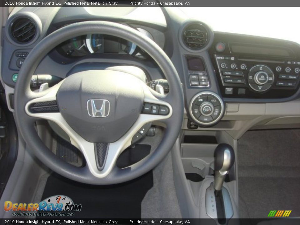 2010 Honda Insight Hybrid EX Polished Metal Metallic / Gray Photo #10