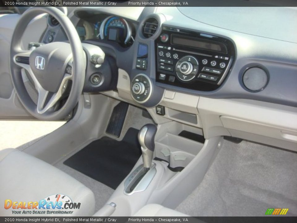 2010 Honda Insight Hybrid EX Polished Metal Metallic / Gray Photo #14