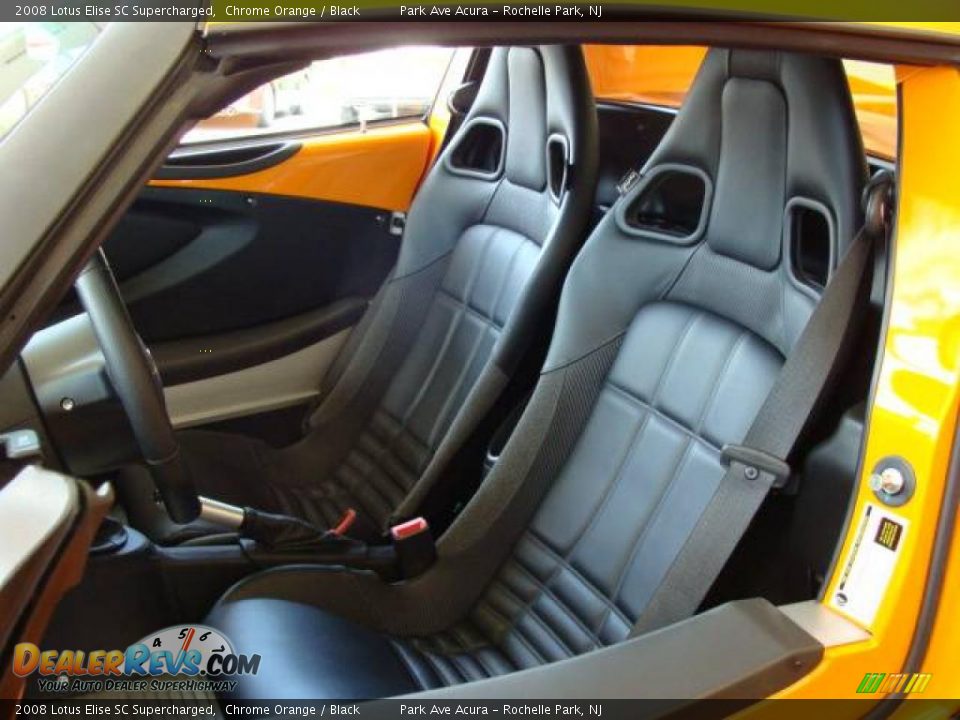 Black Interior - 2008 Lotus Elise SC Supercharged Photo #12