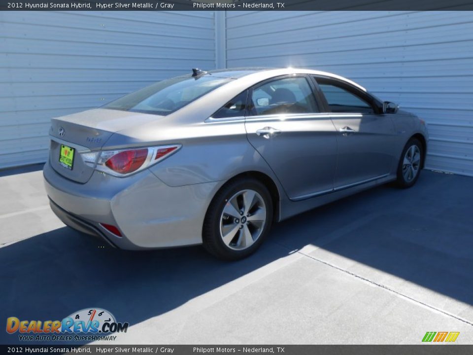 2012 Hyundai Sonata Hybrid Hyper Silver Metallic / Gray Photo #3