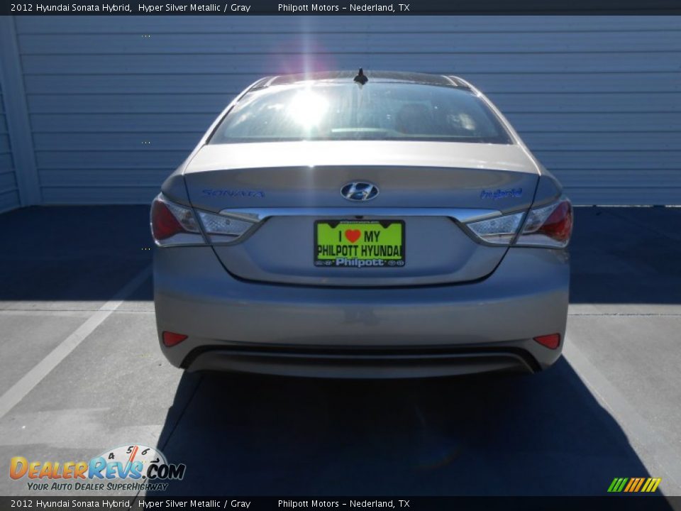 2012 Hyundai Sonata Hybrid Hyper Silver Metallic / Gray Photo #4