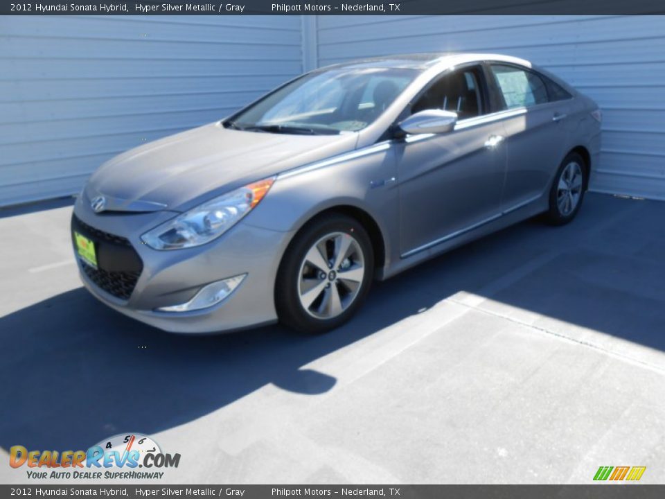 2012 Hyundai Sonata Hybrid Hyper Silver Metallic / Gray Photo #8