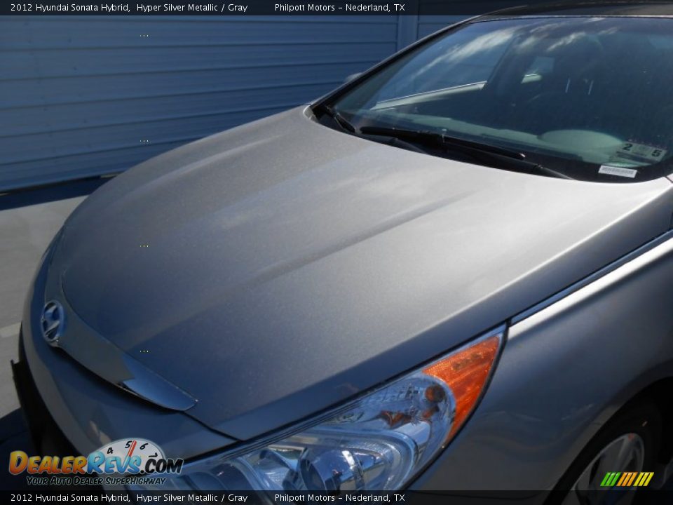 2012 Hyundai Sonata Hybrid Hyper Silver Metallic / Gray Photo #11