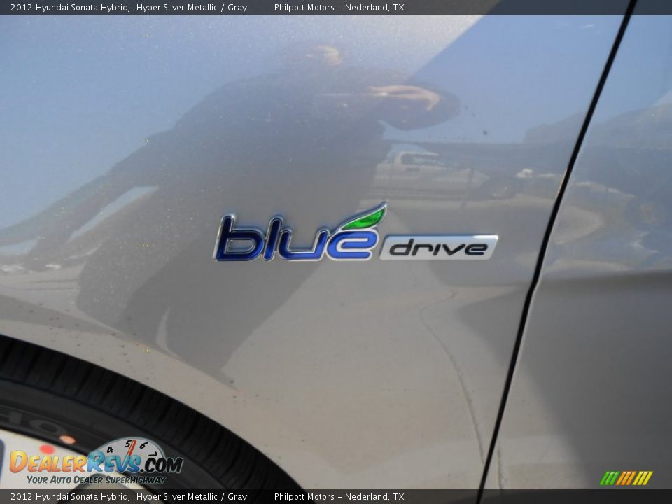 2012 Hyundai Sonata Hybrid Hyper Silver Metallic / Gray Photo #13