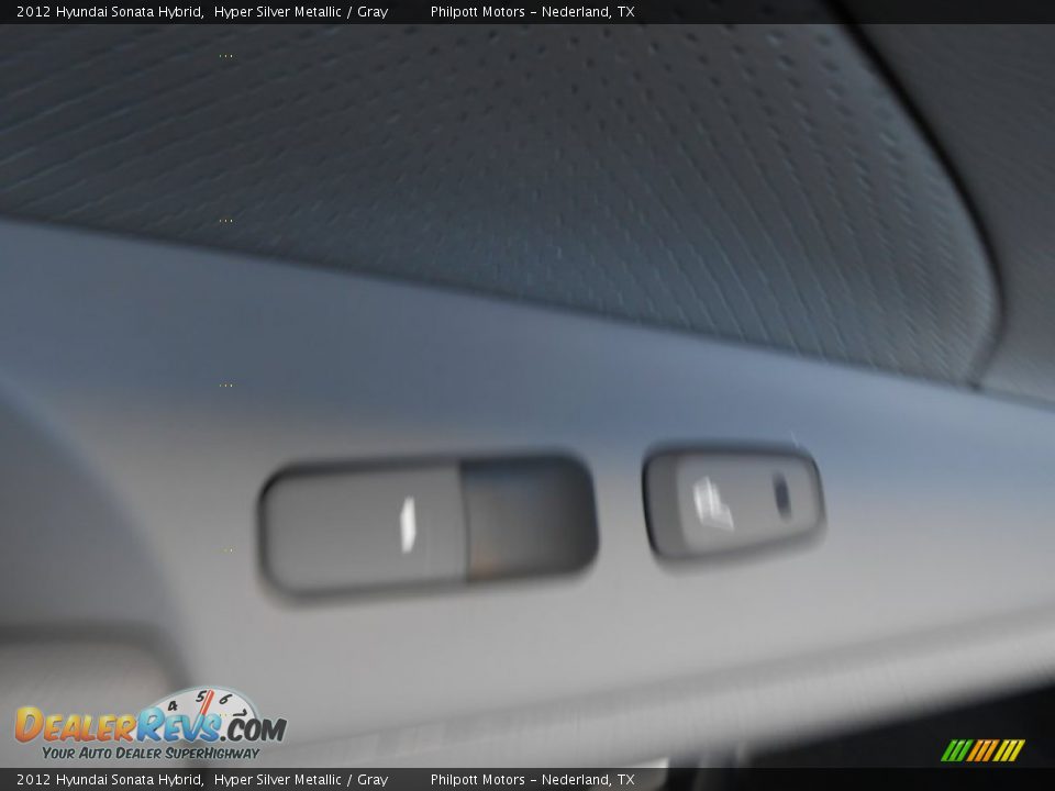 2012 Hyundai Sonata Hybrid Hyper Silver Metallic / Gray Photo #21
