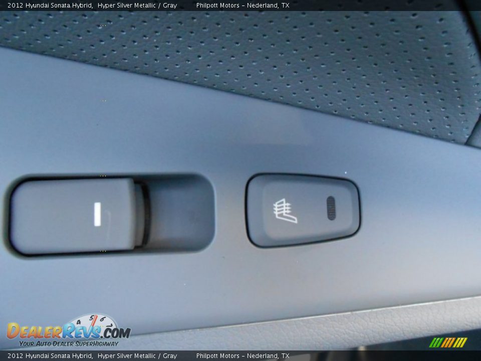 2012 Hyundai Sonata Hybrid Hyper Silver Metallic / Gray Photo #22