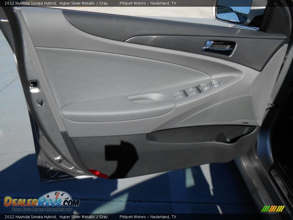 2012 Hyundai Sonata Hybrid Hyper Silver Metallic / Gray Photo #24