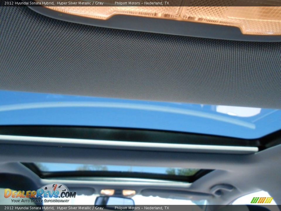 2012 Hyundai Sonata Hybrid Hyper Silver Metallic / Gray Photo #28