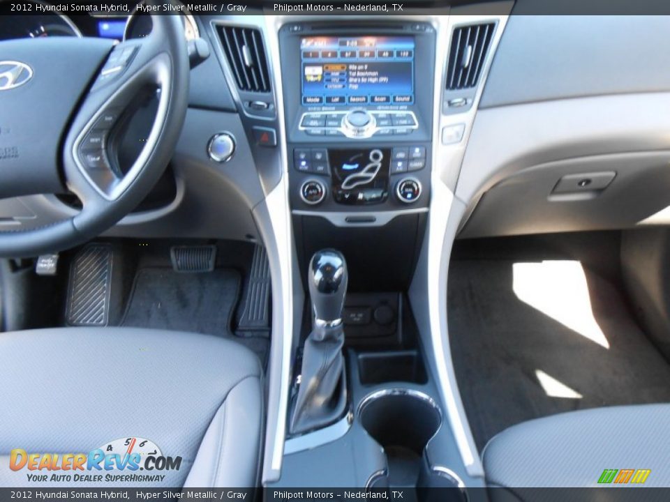 2012 Hyundai Sonata Hybrid Hyper Silver Metallic / Gray Photo #30
