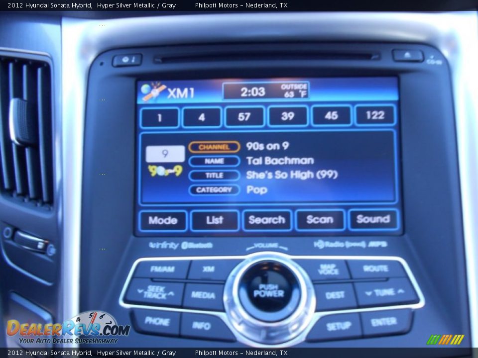 2012 Hyundai Sonata Hybrid Hyper Silver Metallic / Gray Photo #31