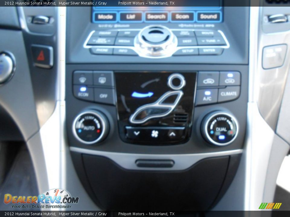 2012 Hyundai Sonata Hybrid Hyper Silver Metallic / Gray Photo #32