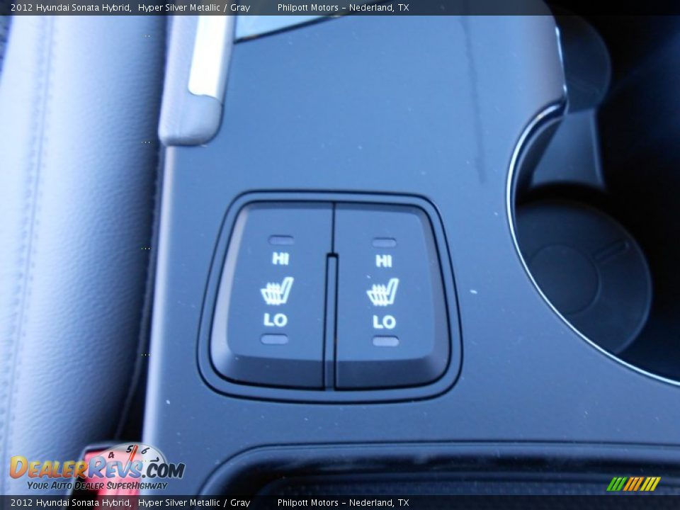 2012 Hyundai Sonata Hybrid Hyper Silver Metallic / Gray Photo #34