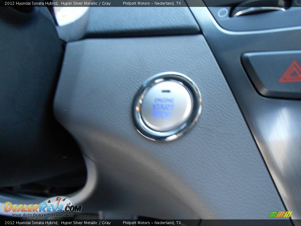 2012 Hyundai Sonata Hybrid Hyper Silver Metallic / Gray Photo #35