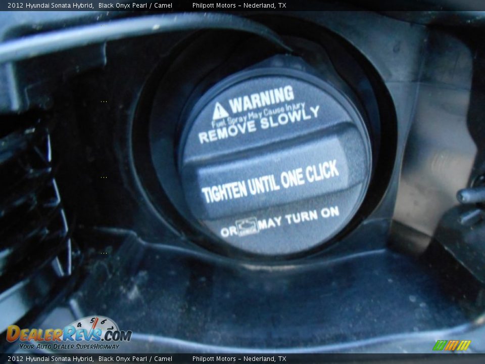 2012 Hyundai Sonata Hybrid Black Onyx Pearl / Camel Photo #16