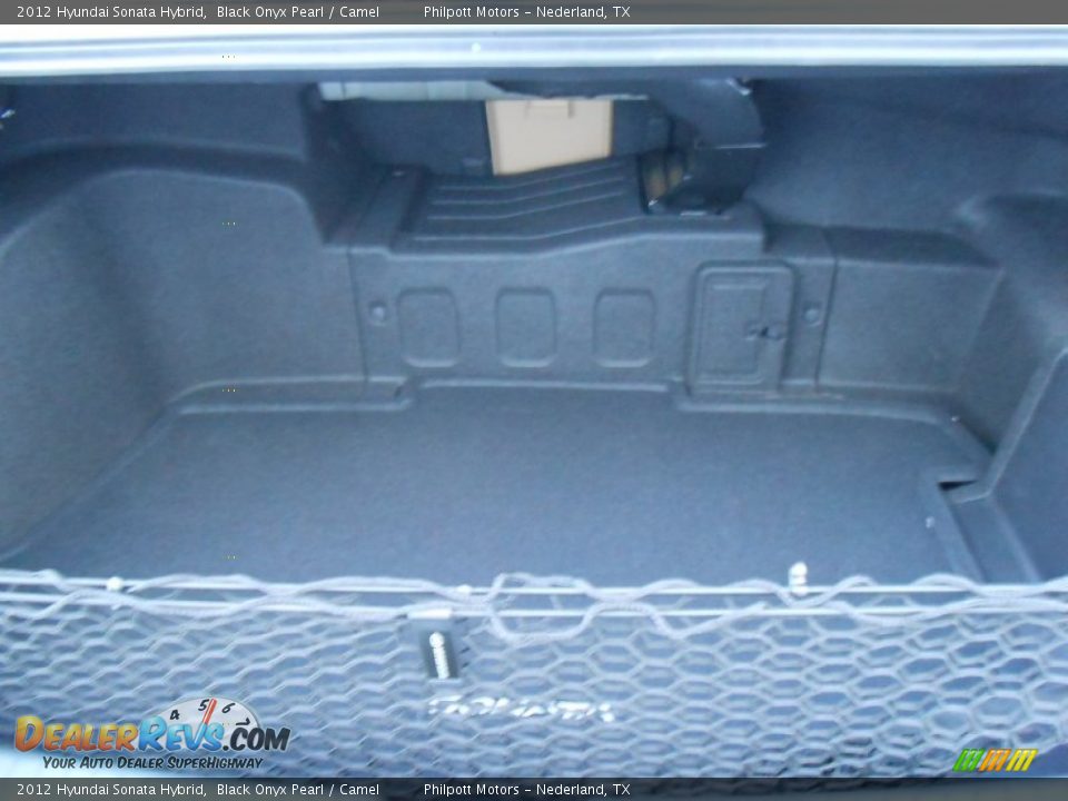 2012 Hyundai Sonata Hybrid Black Onyx Pearl / Camel Photo #17