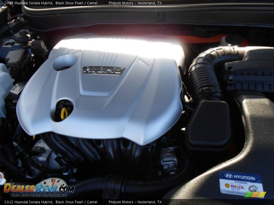2012 Hyundai Sonata Hybrid Black Onyx Pearl / Camel Photo #18