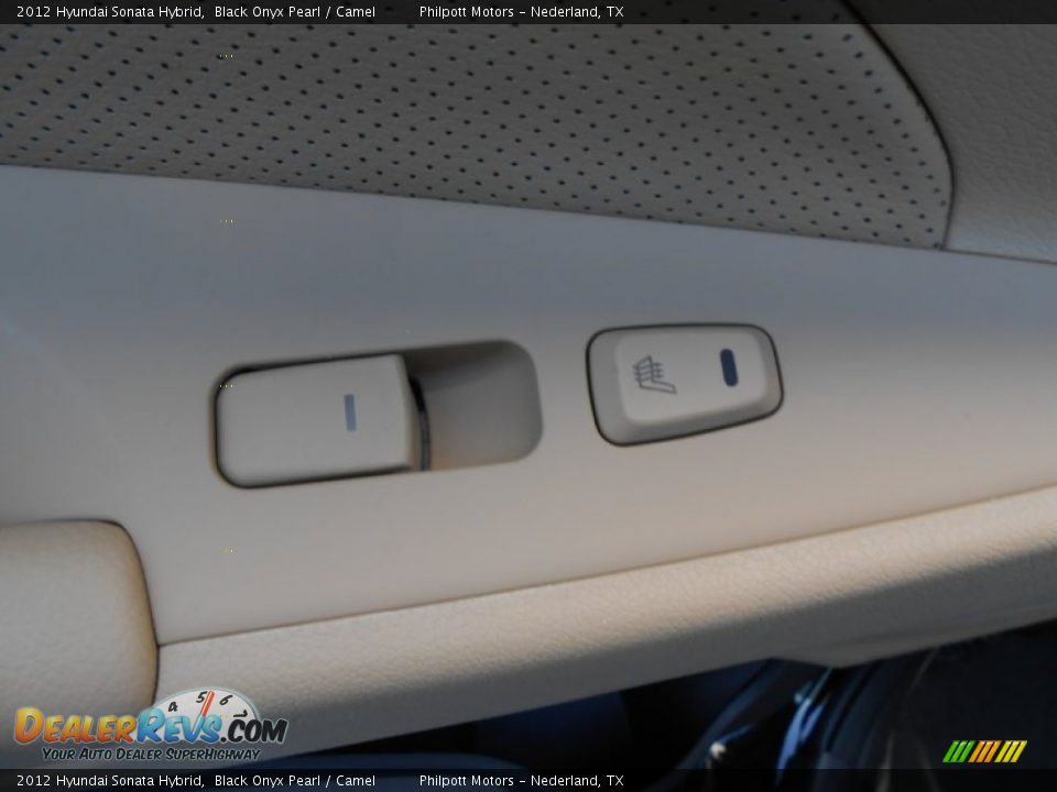 2012 Hyundai Sonata Hybrid Black Onyx Pearl / Camel Photo #21