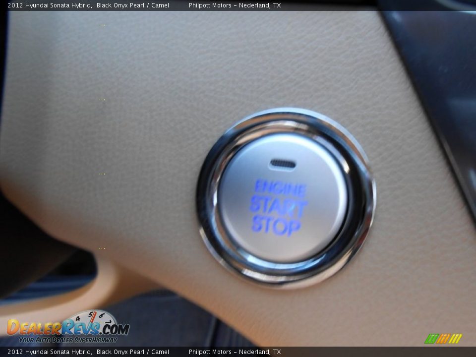 2012 Hyundai Sonata Hybrid Black Onyx Pearl / Camel Photo #33
