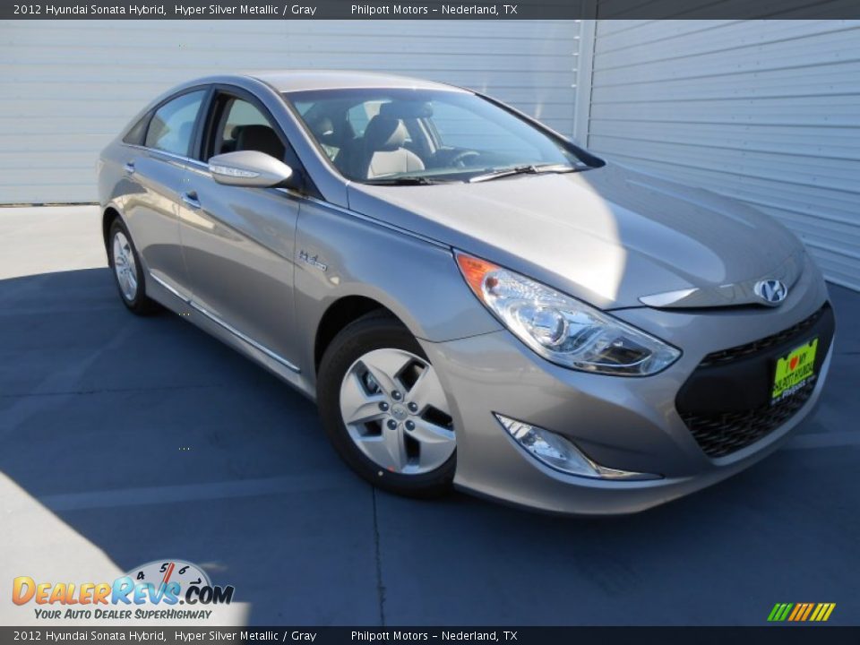 2012 Hyundai Sonata Hybrid Hyper Silver Metallic / Gray Photo #2