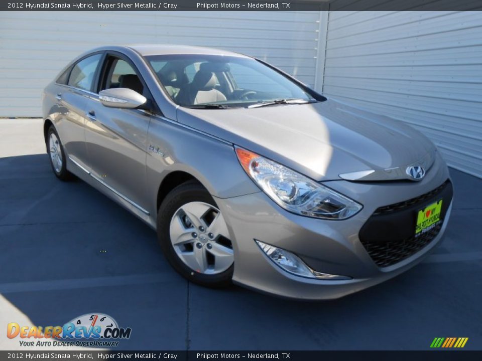 2012 Hyundai Sonata Hybrid Hyper Silver Metallic / Gray Photo #3