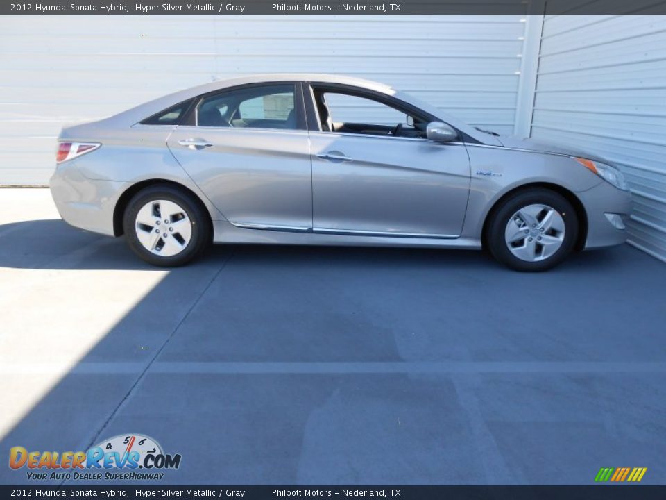2012 Hyundai Sonata Hybrid Hyper Silver Metallic / Gray Photo #4