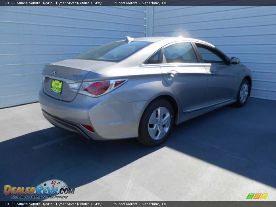 2012 Hyundai Sonata Hybrid Hyper Silver Metallic / Gray Photo #5