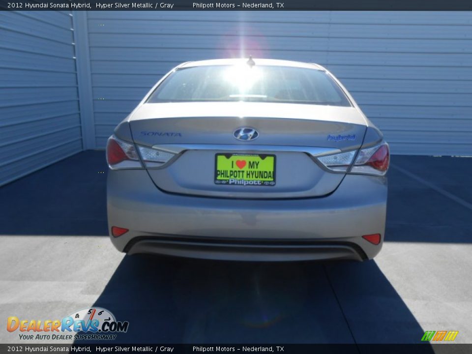 2012 Hyundai Sonata Hybrid Hyper Silver Metallic / Gray Photo #6