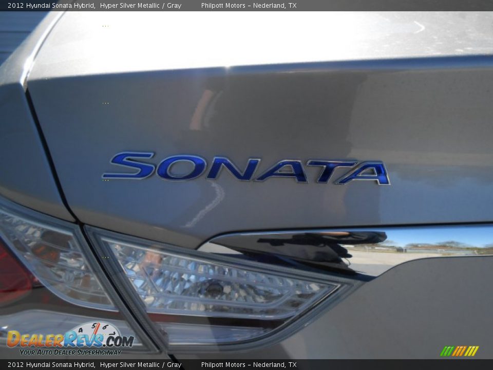 2012 Hyundai Sonata Hybrid Hyper Silver Metallic / Gray Photo #7