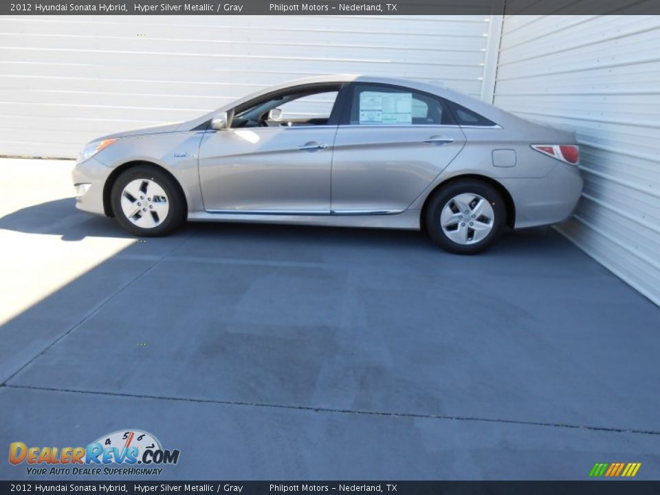 2012 Hyundai Sonata Hybrid Hyper Silver Metallic / Gray Photo #9