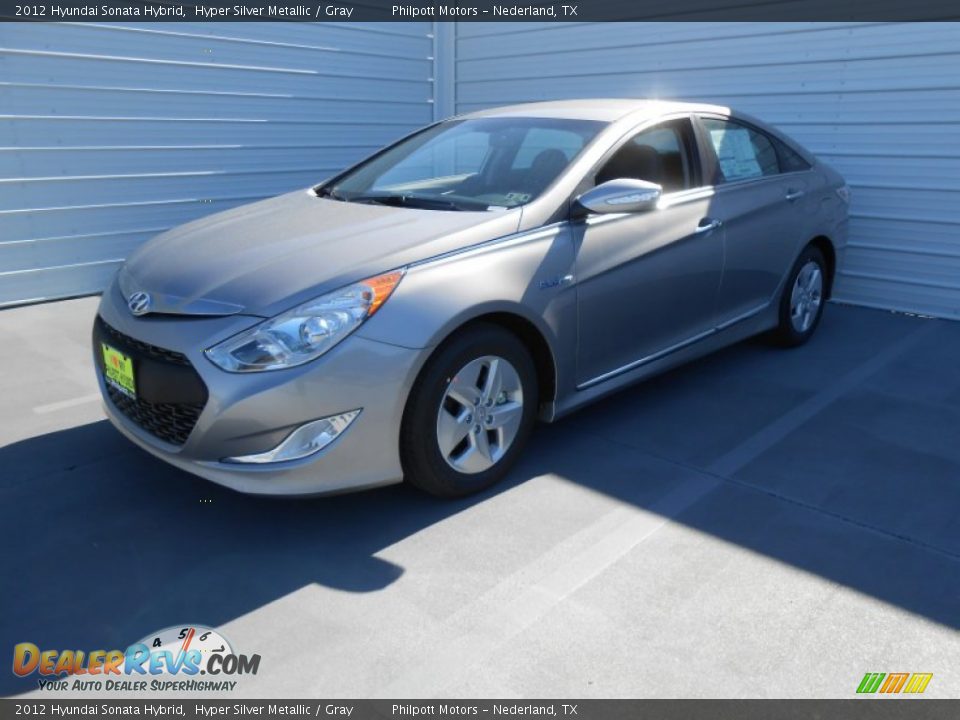 2012 Hyundai Sonata Hybrid Hyper Silver Metallic / Gray Photo #10